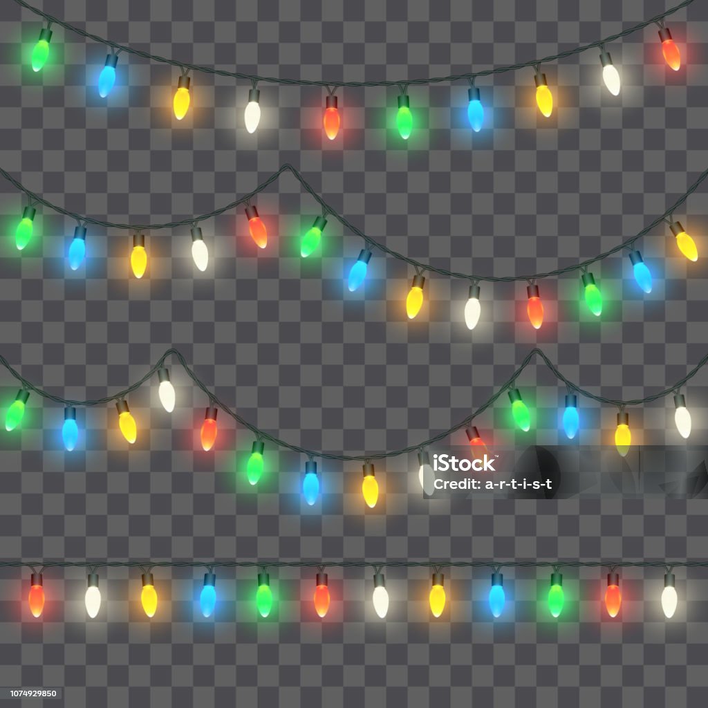 Retro garland EPS10 file. It contains blending objects. Layered. grouped. Christmas stock vector