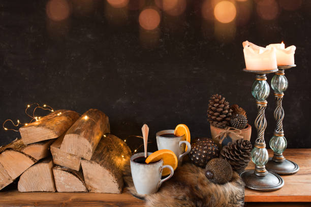 istock Christmas time with a hot drink 1074934204