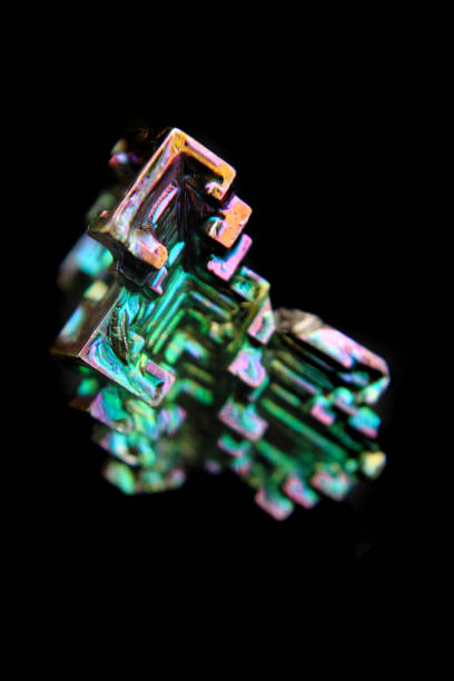 istock bismuth (Bismuthum - Bi) color metal crystal 1074936378