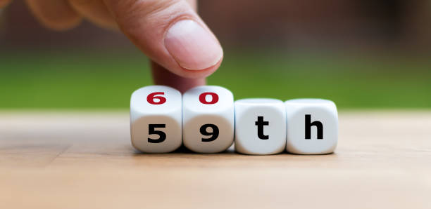 istock Hand turns dices and changes the number 