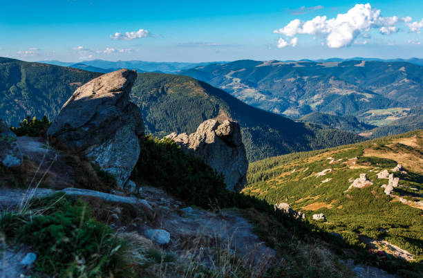 istock Beautiful autumn panorama in Carpathian mountains 1074944550