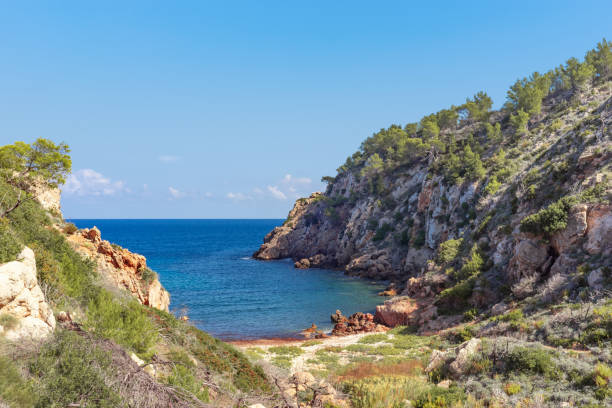 istock Cala d'en Serra, Cove, Ibiza, Spain 1074947498
