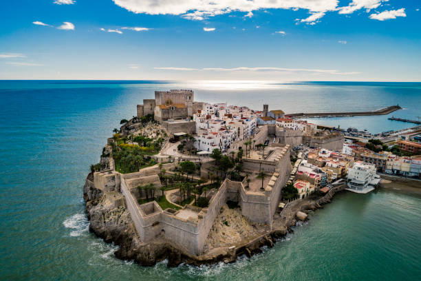 Peniscola aerial view Castellon Spain