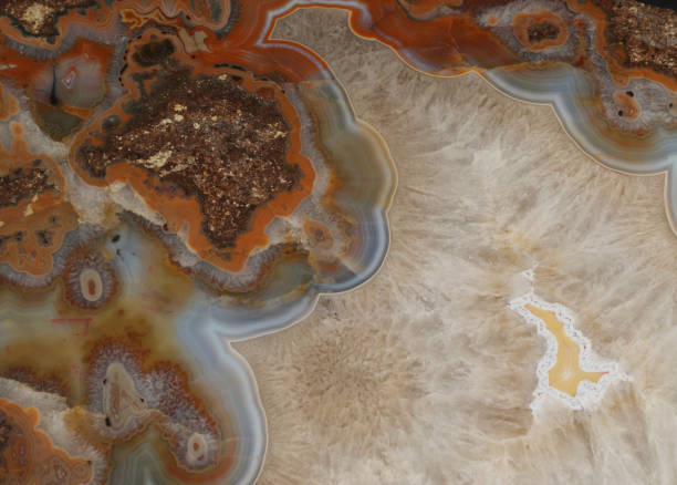 istock Macro photo of agate or polished gemstone quartz surface 1074966488