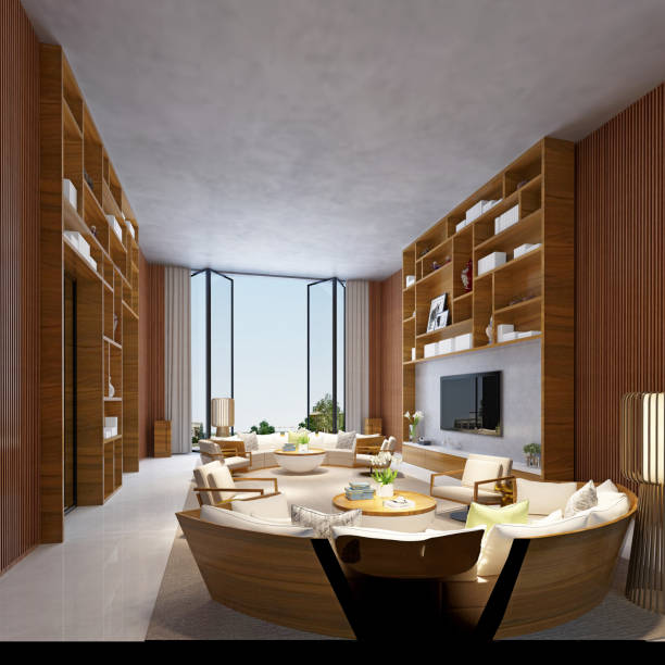 istock 3D render of Living Room 1074969050