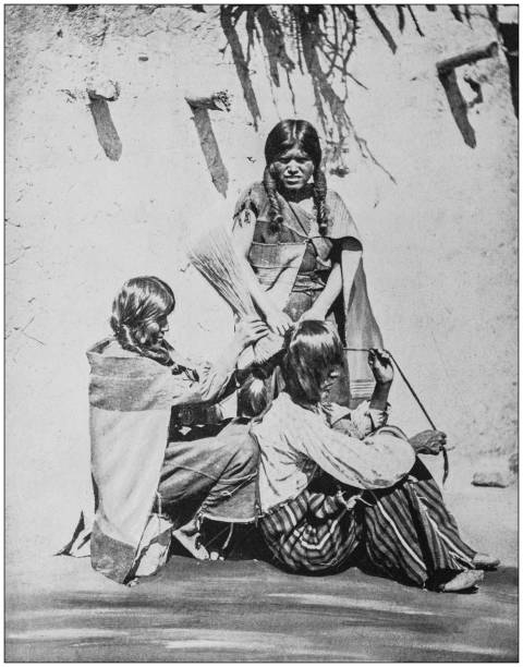 istock Antique historical photographs from the US Navy and Army: Aztecs 1074972684