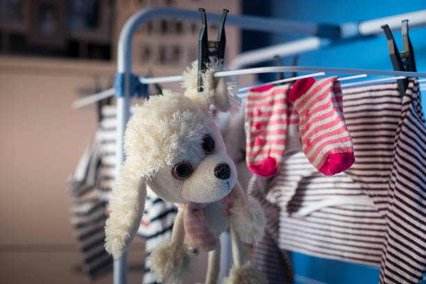 istock plush toy hanging dry with laundry clothes 1074982938