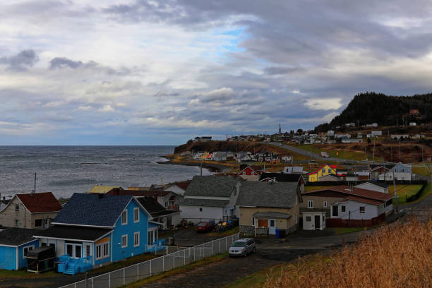 istock A Gaspesian village along side the Saint Laurent in autumn 1074983514