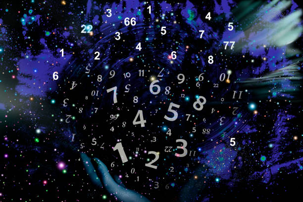 istock Space world of numerology 1074986056