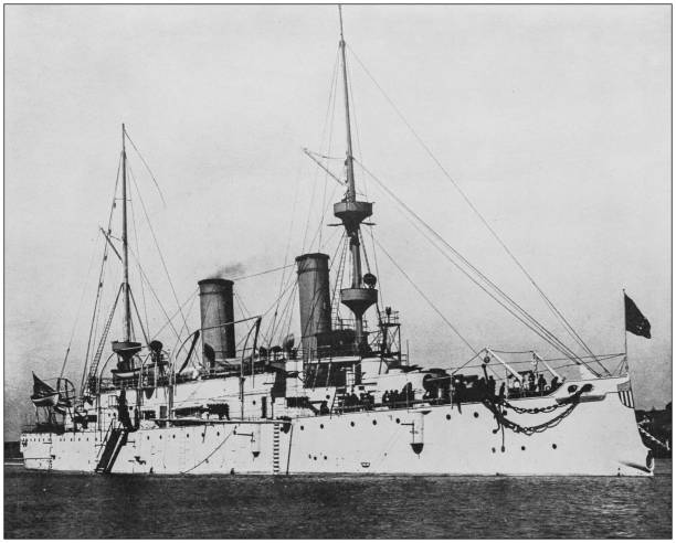 istock Antique historical photographs from the US Navy and Army: 