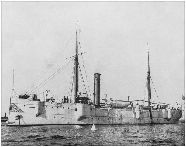 istock Antique historical photographs from the US Navy and Army: 
