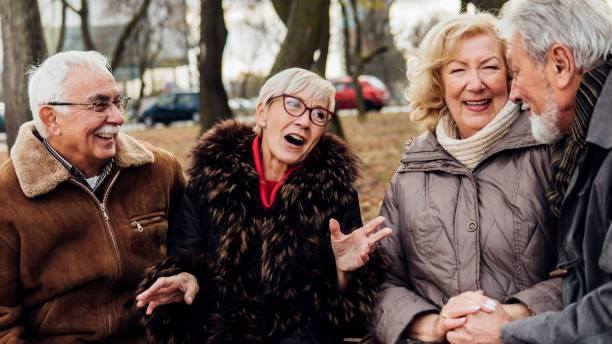 istock Older people resting in the park 1074995088