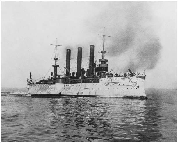 istock Antique historical photographs from the US Navy and Army: 