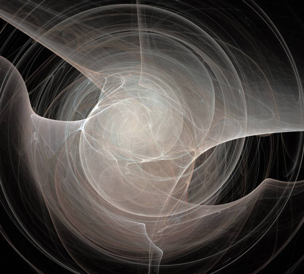 istock image of one Digital Fractal on Black Color 1074997094