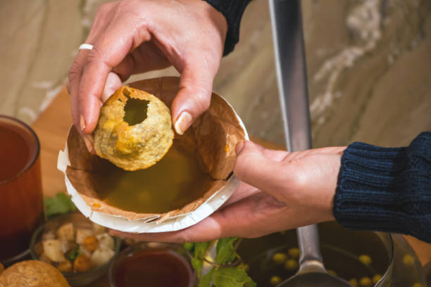 Image of Indian appetizer gol gappa