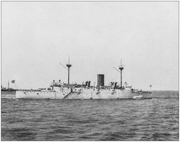 istock Antique historical photographs from the US Navy and Army: 