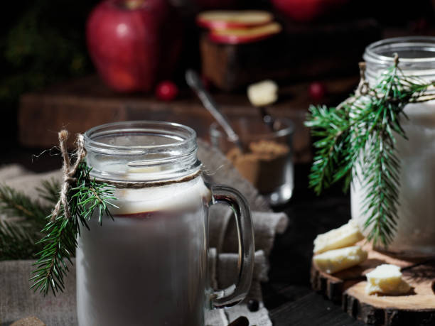 istock Christmas apple white hot chocolate 1074997942