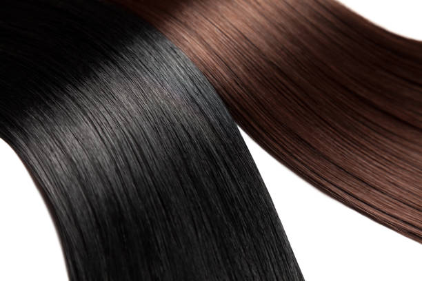 istock Closeup on luxurious glossy hair 1074998002