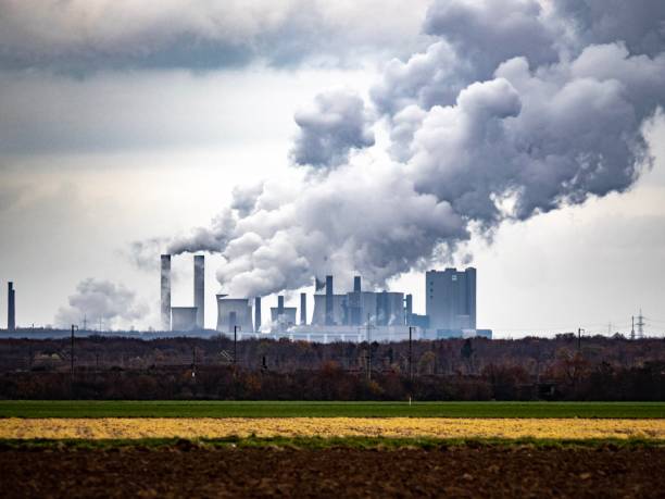 угольная электростанция нидерауссем. 30.11.2018. 50170 буир, - climate change coal power station стоковые фото и изображения