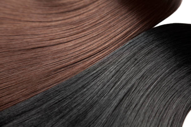 istock Closeup on luxurious glossy hair 1074998412