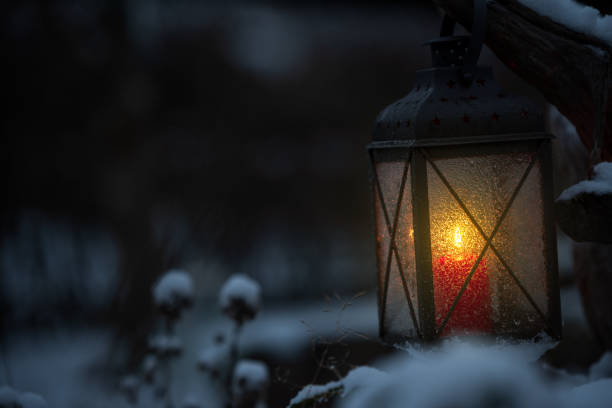 istock Candle lantern. Selective focus and shallow depth of field. 1074999642