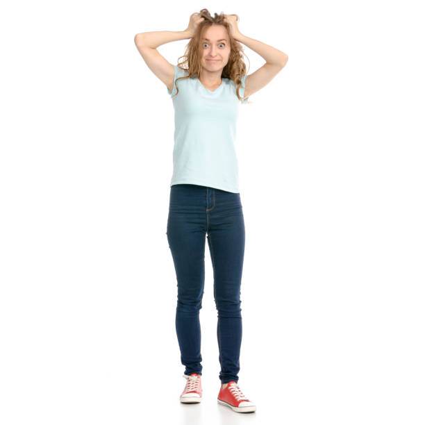 istock Beautiful woman perturbed screaming 1075002916