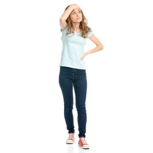 istock Beautiful woman perturbed screaming 1075002926