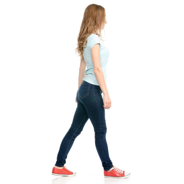 istock Beautiful woman goes walking 1075002940