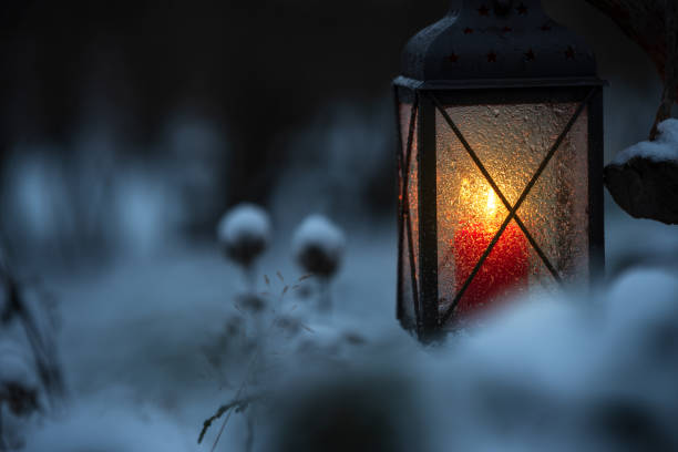 istock Candle lantern. Selective focus and shallow depth of field. 1075003388