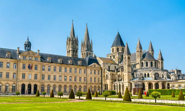 Photo of The city hall and the Abbey of Saint-Etienne in Caen, France
