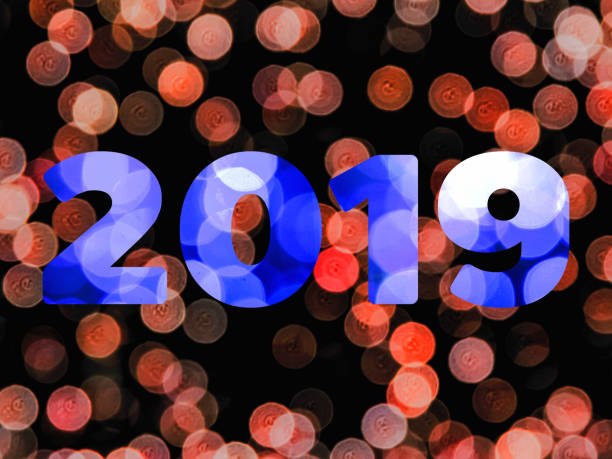 istock Text of 2019 new year with bokeh light background 1075016208