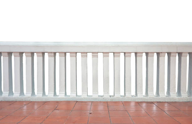 Balcony isolated on white background.