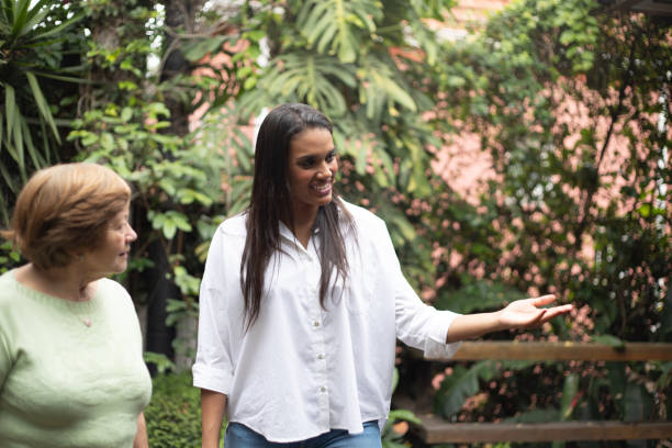 istock Host Welcome Senior Guest at House Rental / Bed and Breakfast Accommodation 1075027244