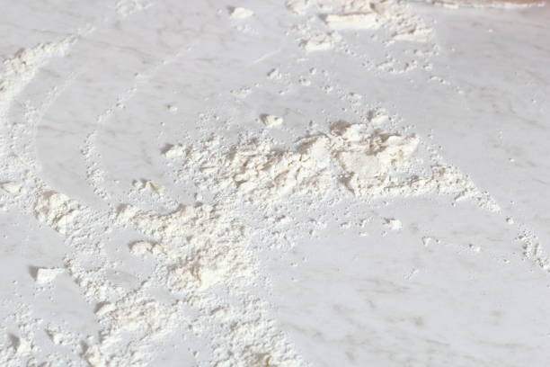 istock Floured table with remains of dough. Making Treacle Pie Series. 1075027270