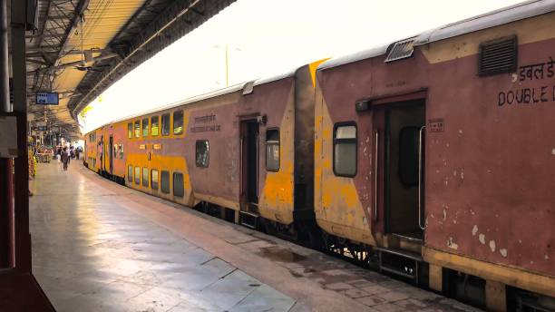istock Double Decker Train Of India 1075031208