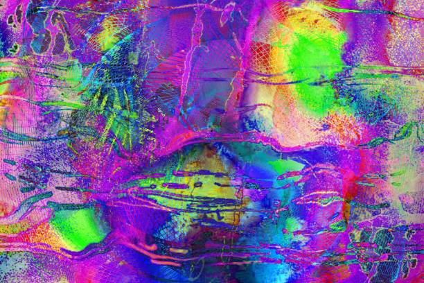 istock Dreamy mood. Glowing geometric background. Beautiful abstract graphics. 1075039126