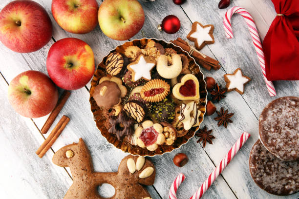 istock cookies, nuts and apples a christmas bakery concept 1075039160