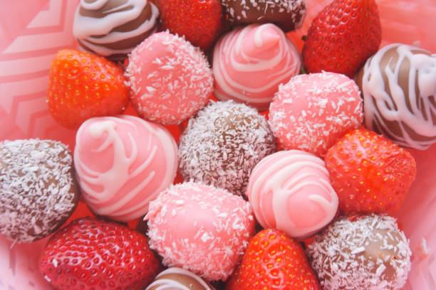 istock bouquet of strawberries, candy, chocolate 1075043830