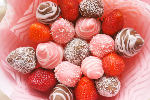 istock bouquet of strawberries, candy, chocolate 1075044040