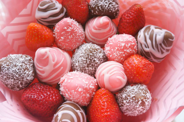 istock bouquet of strawberries, candy, chocolate 1075044056