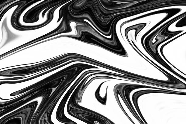 istock Abstract Gray Black and White Marble Ink Pattern Background. Liquify Abstract Pattern With Black, White, Grey Graphics Color Art Form. 1075052750