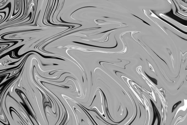 istock Abstract Gray Black and White Marble Ink Pattern Background. Liquify Abstract Pattern With Black, White, Grey Graphics Color Art Form. 1075052752