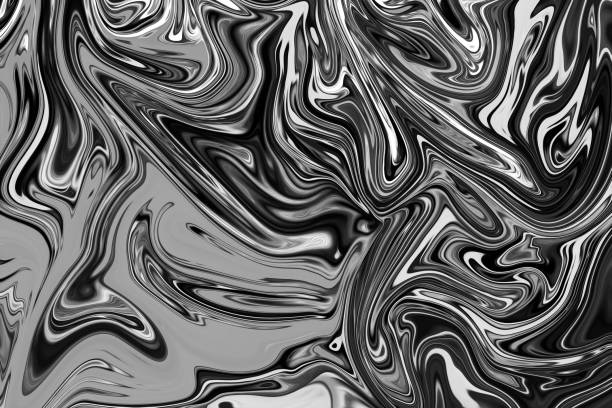 istock Abstract Gray Black and White Marble Ink Pattern Background. Liquify Abstract Pattern With Black, White, Grey Graphics Color Art Form. 1075052912