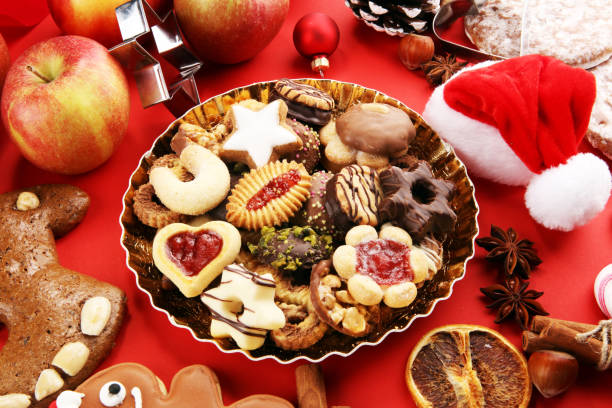 istock cookies, nuts and apples a christmas bakery concept 1075056432