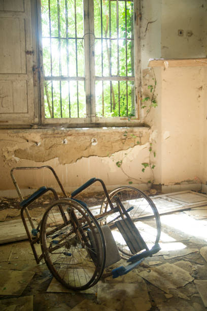 istock Remains of abandoned hospital 1075057570