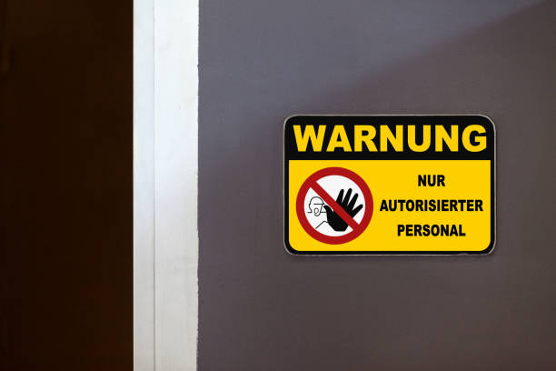 istock Warning, authorized personnel only 1075058300