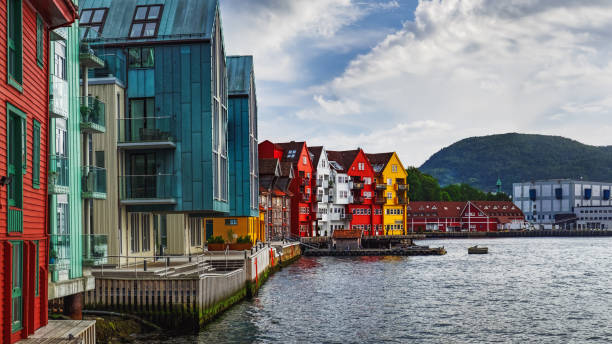 istock Old Town pier architecture in Bergen, Norway 1075070882