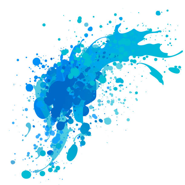blaue spritzer hintergrund - water white background splashing ideas stock-grafiken, -clipart, -cartoons und -symbole