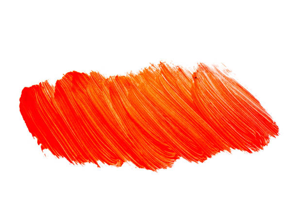 istock red orange yellow watercolor brushstroke pattern isolated on white background 1075072648