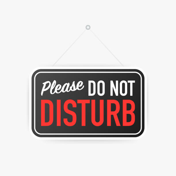 Please do not disturb hanging sign on white background. Sign for door. Vector illustration. Please do not disturb hanging sign on white background. Sign for door. Vector stock illustration. please sign here stock illustrations